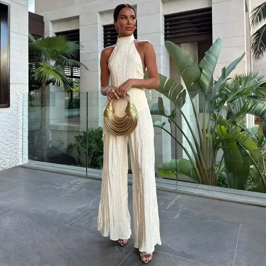Briarlee | Women's Two Piece Set Halter Neck Chiffon Summer Party
