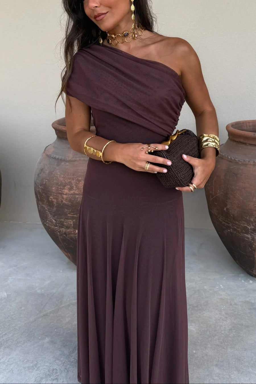 Brittany | Women's Maxi Dress A-Line Satin Summer Wedding Guest