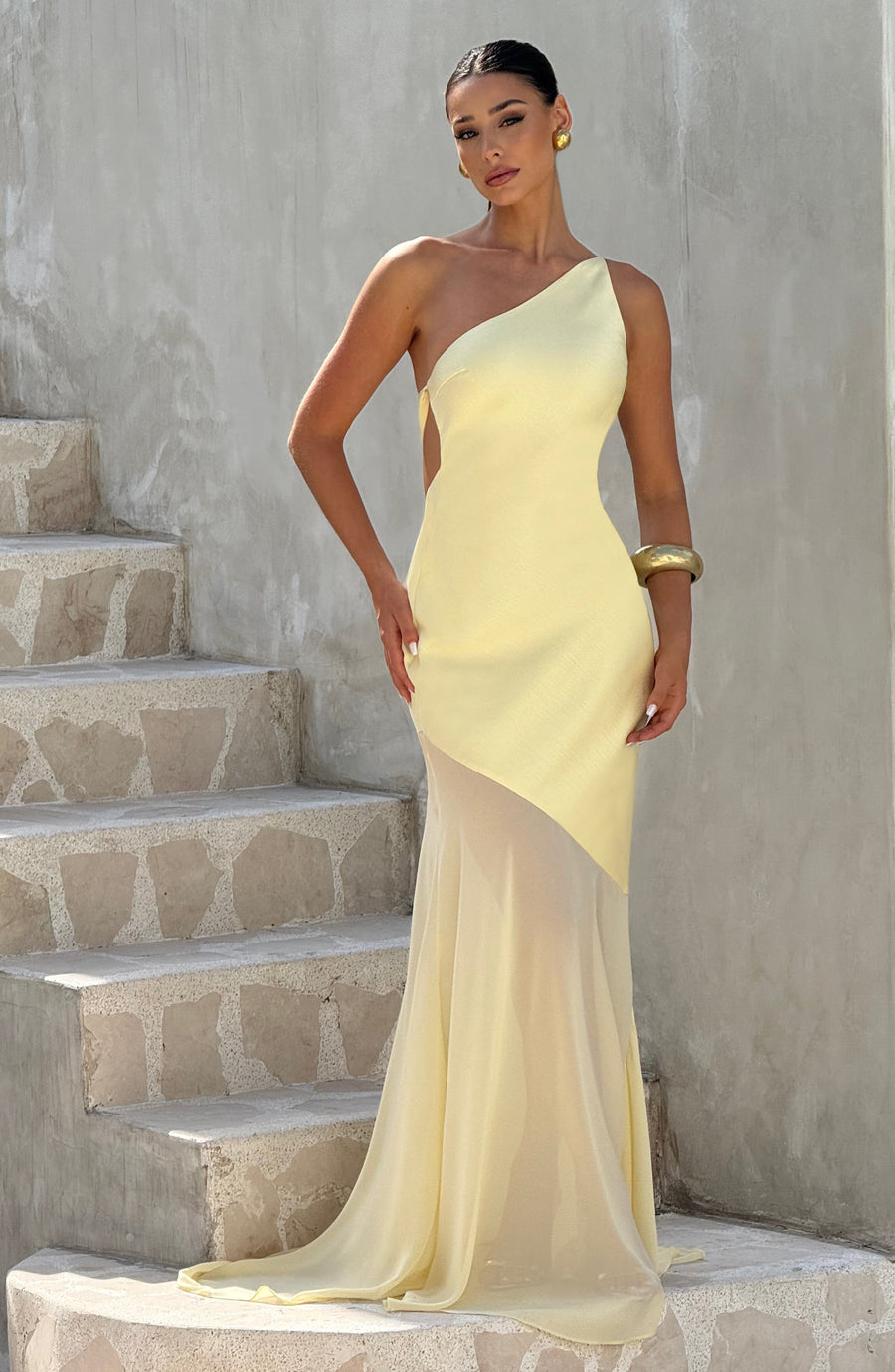 Caprice | Women's Maxi Dress Backless Satin Summer Wedding Guest