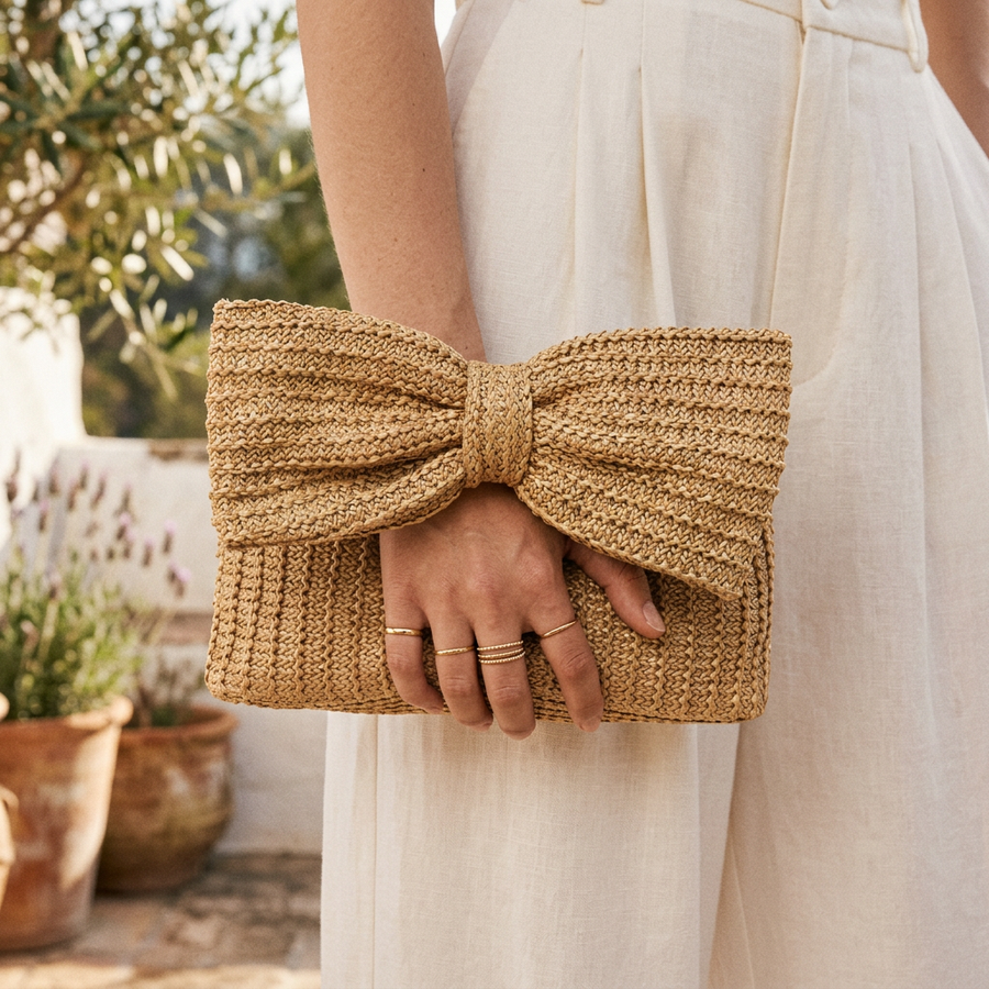 Gaby | Women's Clutch Bag Woven Resort Everyday