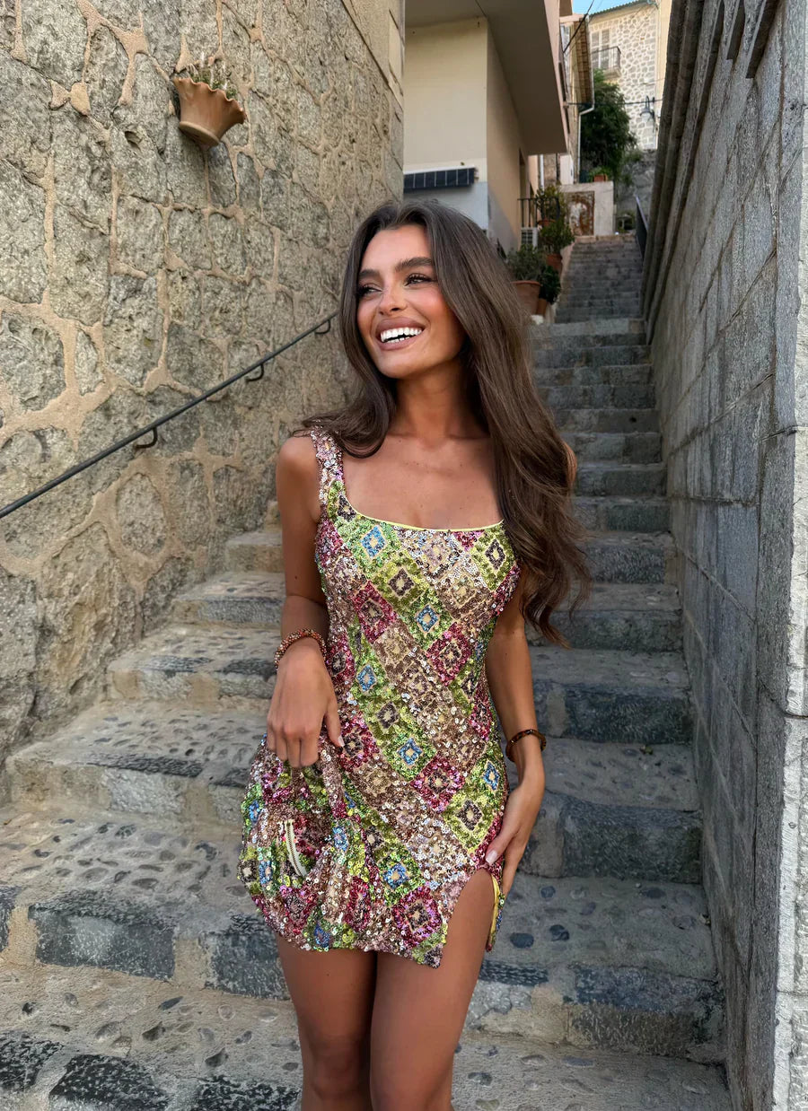 Lisa | Women's Mini Dress Bodycon Sequin Summer Cocktail Party