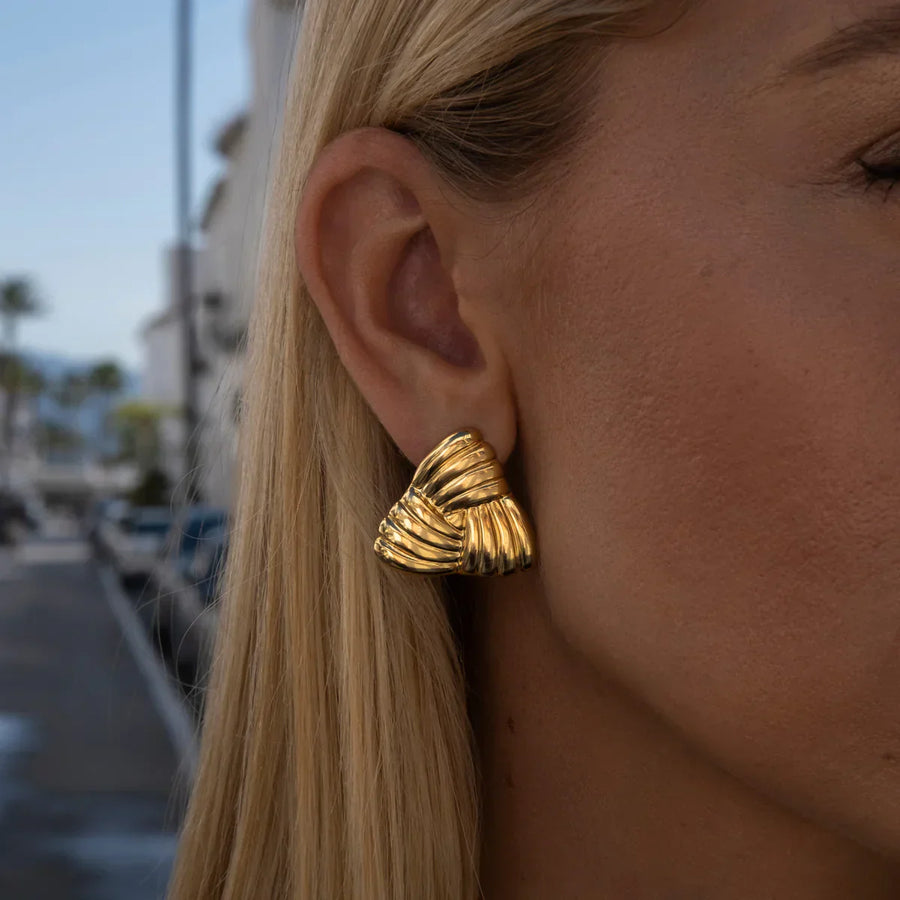 Maya | Women's Earrings Gold Summer Party
