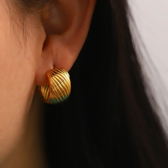 Serena | Women's Earrings Gold Summer Statement Party