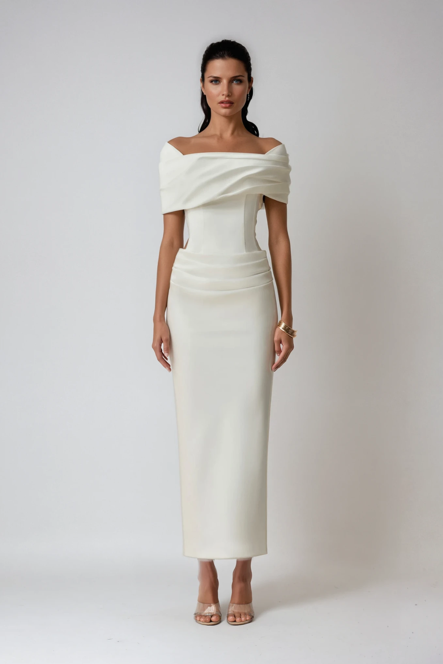 Thea | Women's Maxi Dress Corset Satin Summer Wedding Guest