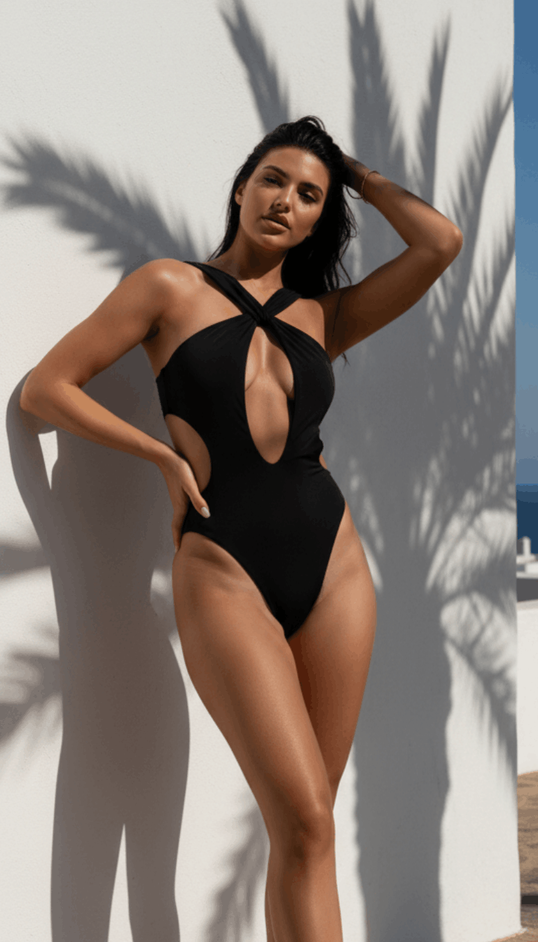 Trixie | Women's One Piece Swimsuit Halter Neck Beach Holiday