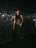 Aaliyah | Women's Maxi Dress High Neck Lace Summer Wedding Guest