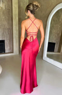 Adriana | Women's Maxi Dress Bodycon Satin Summer Wedding Guest