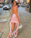 Alanna | Women's Mini Dress Ruffle Sequin Summer Party