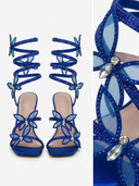 Alexis | Women's Heeled Sandals Strappy Lace Summer Party