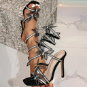 Alexis | Women's Heeled Sandals Strappy Lace Summer Party