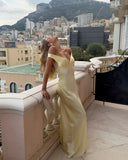 Alicia | Women's Maxi Dress Bodycon Satin Summer Wedding Guest