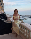 Alicia | Women's Maxi Dress Bodycon Satin Summer Wedding Guest