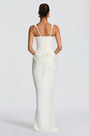Alina | Women's Maxi Dress Corset Satin Summer Wedding Guest