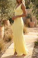 Alora | Women's Maxi Dress Ruffle Chiffon Summer Wedding Guest