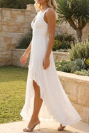 Alora | Women's Maxi Dress Ruffle Chiffon Summer Wedding Guest