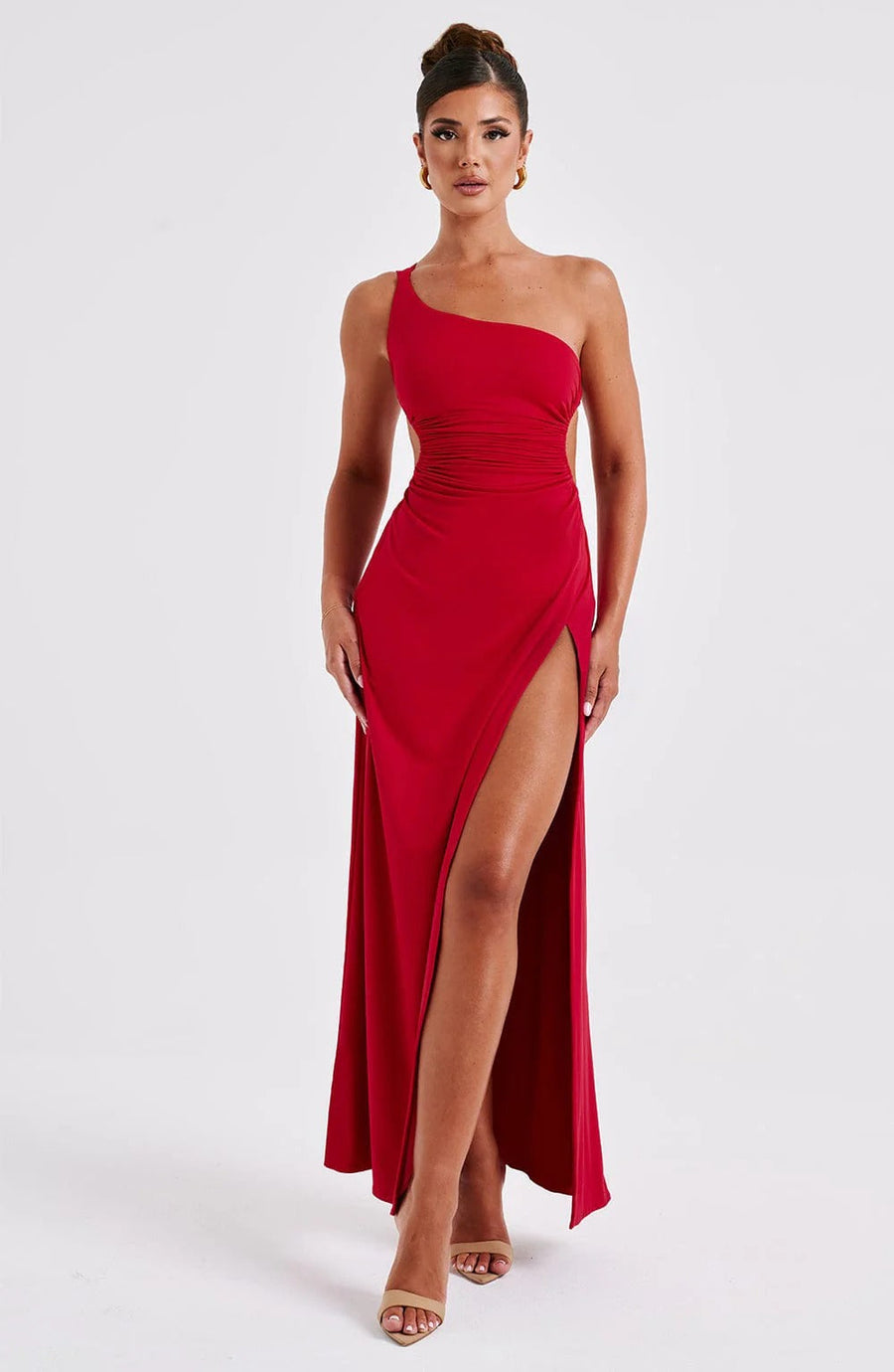 Amanda | Women's Maxi Dress Bodycon Satin Summer Wedding Guest