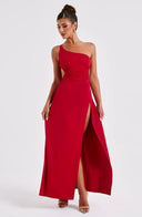 Amanda | Women's Maxi Dress Bodycon Satin Summer Wedding Guest