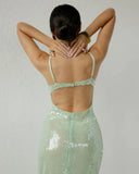 Amaria | Women's Maxi Dress Fitted Sequin Summer Wedding Guest