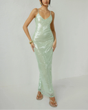 Amaria | Women's Maxi Dress Fitted Sequin Summer Wedding Guest