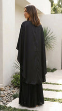 Aniya | Women's Maxi Dress Pleated Satin Summer Wedding Guest