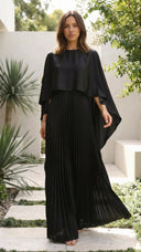Aniya | Women's Maxi Dress Pleated Satin Summer Wedding Guest