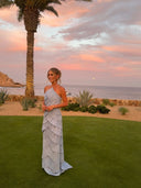 Annabel | Women's Maxi Dress Halter Neck Satin Summer Wedding Guest