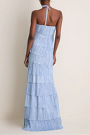 Annabel | Women's Maxi Dress Halter Neck Satin Summer Wedding Guest