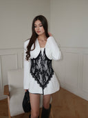 Annalise | Women's Blazer Mini Dress Corset Lace Summer Party