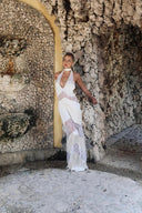 Ariana | Women's Maxi Dress V-Neck Lace Summer Wedding Guest
