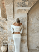 Azaria | Women's Two Piece Set Off Shoulder Knit Summer Party