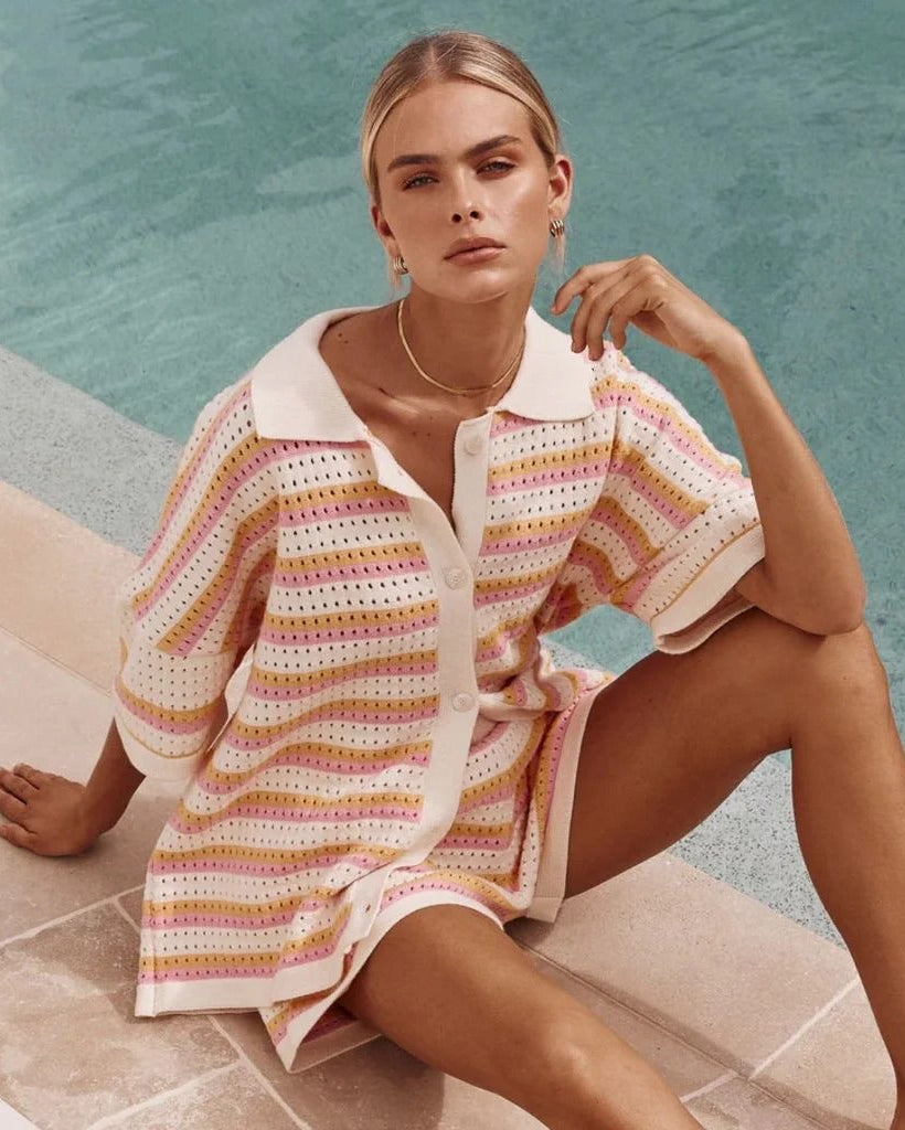 Bellatrix | Women's Two Piece Set Crochet Summer Party