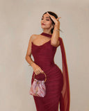 Bindi | Women's Maxi Dress Bodycon Satin Summer Wedding Guest