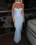 Bindi | Women's Maxi Dress Bodycon Satin Summer Wedding Guest