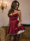 Bonnie | Women's Mini Dress Corset Velvet Summer Party