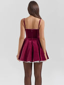 Bonnie | Women's Mini Dress Corset Velvet Summer Party
