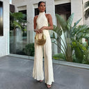 Briarlee | Women's Two Piece Set Halter Neck Chiffon Summer Party