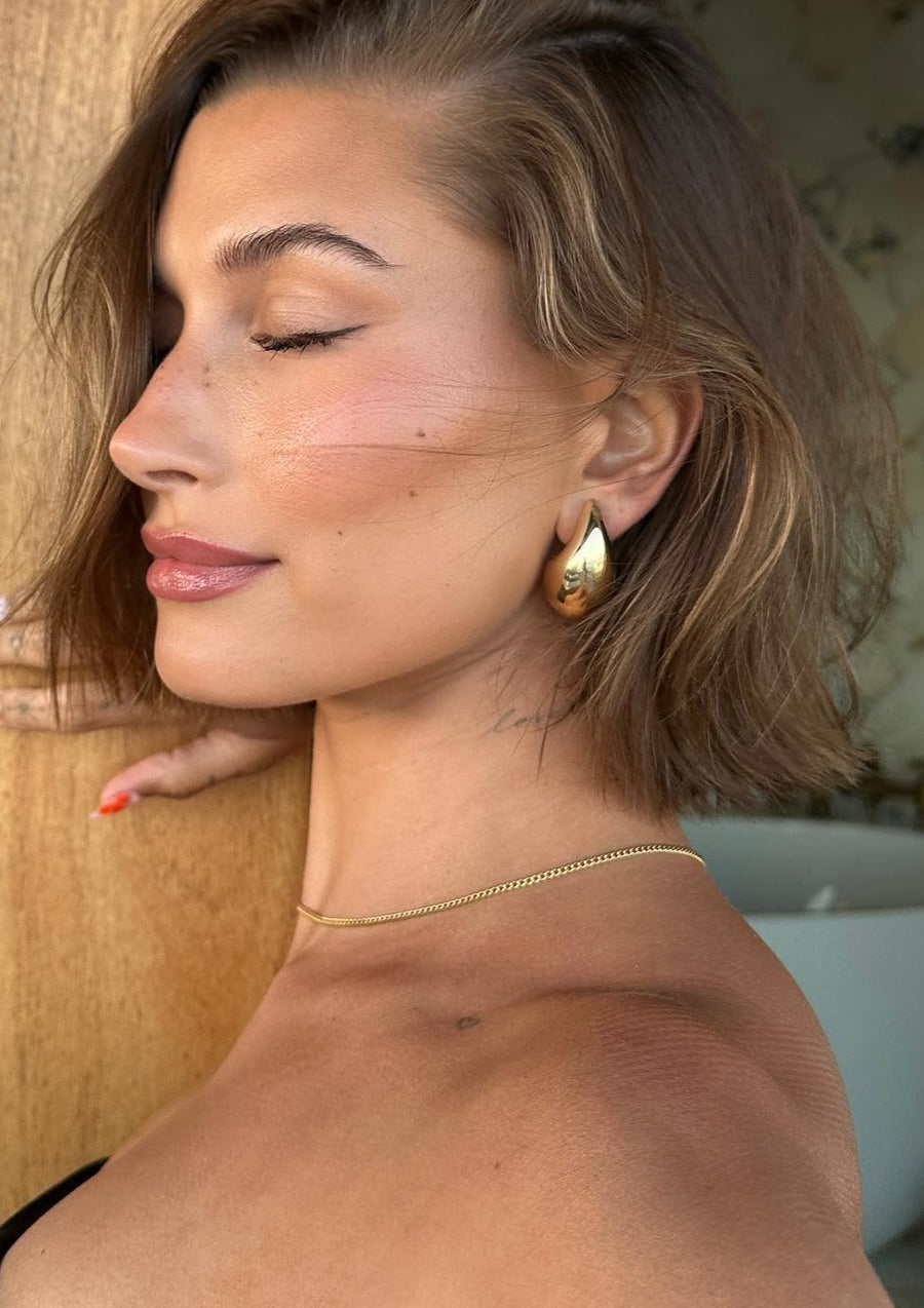 Brinley | Women's Earrings Oversized Gold Summer Statement Party
