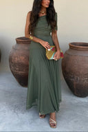 Brittany | Women's Maxi Dress A-Line Satin Summer Wedding Guest