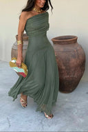 Brittany | Women's Maxi Dress A-Line Satin Summer Wedding Guest