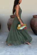 Brittany | Women's Maxi Dress A-Line Satin Summer Wedding Guest