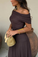 Brittany | Women's Maxi Dress A-Line Satin Summer Wedding Guest