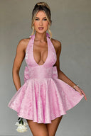 Bryleigh | Women's Mini Dress Halter Neck Sequin Summer Cocktail Party