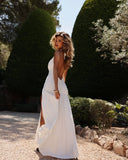 Callista | Women's Maxi Dress Halter Neck Satin Summer Wedding Guest