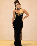 Camryn | Women's Maxi Dress Halter Neck Satin Summer Formal Evening