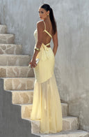 Caprice | Women's Maxi Dress Backless Satin Summer Wedding Guest