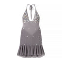 Cecilia | Women's Mini Dress Halter Neck Sequin Summer Party