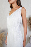 Celine | Women's Mini Dress V-Neck Sequin Summer Cocktail Party