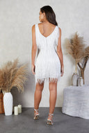 Celine | Women's Mini Dress V-Neck Sequin Summer Cocktail Party