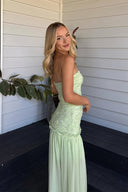 Cleo | Women's Maxi Dress Strapless Chiffon Summer Wedding Guest