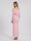 Crystal | Women's Maxi Dress Ruched Satin Summer Formal Evening